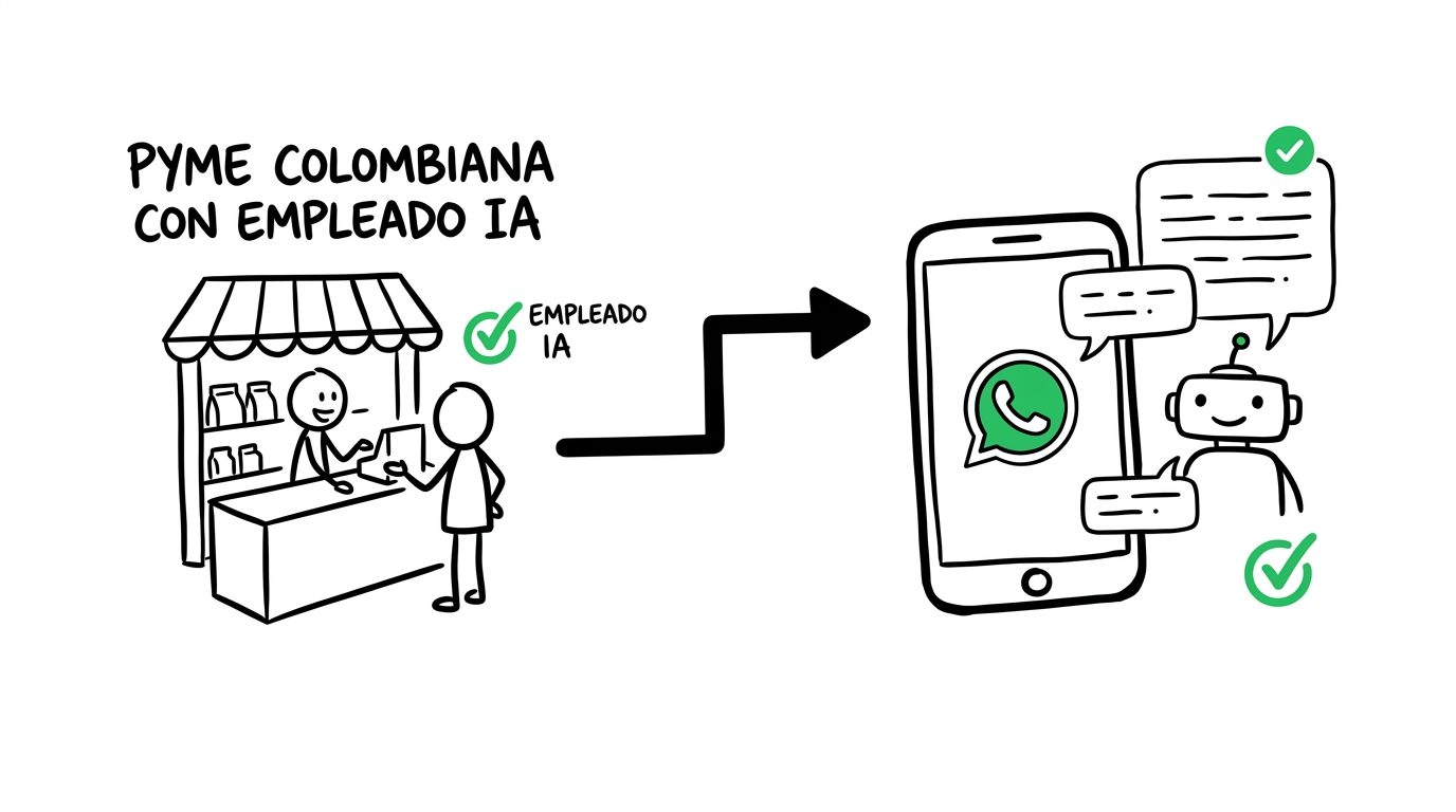 Empleados IA para pymes en Colombia: guía práctica para empezar