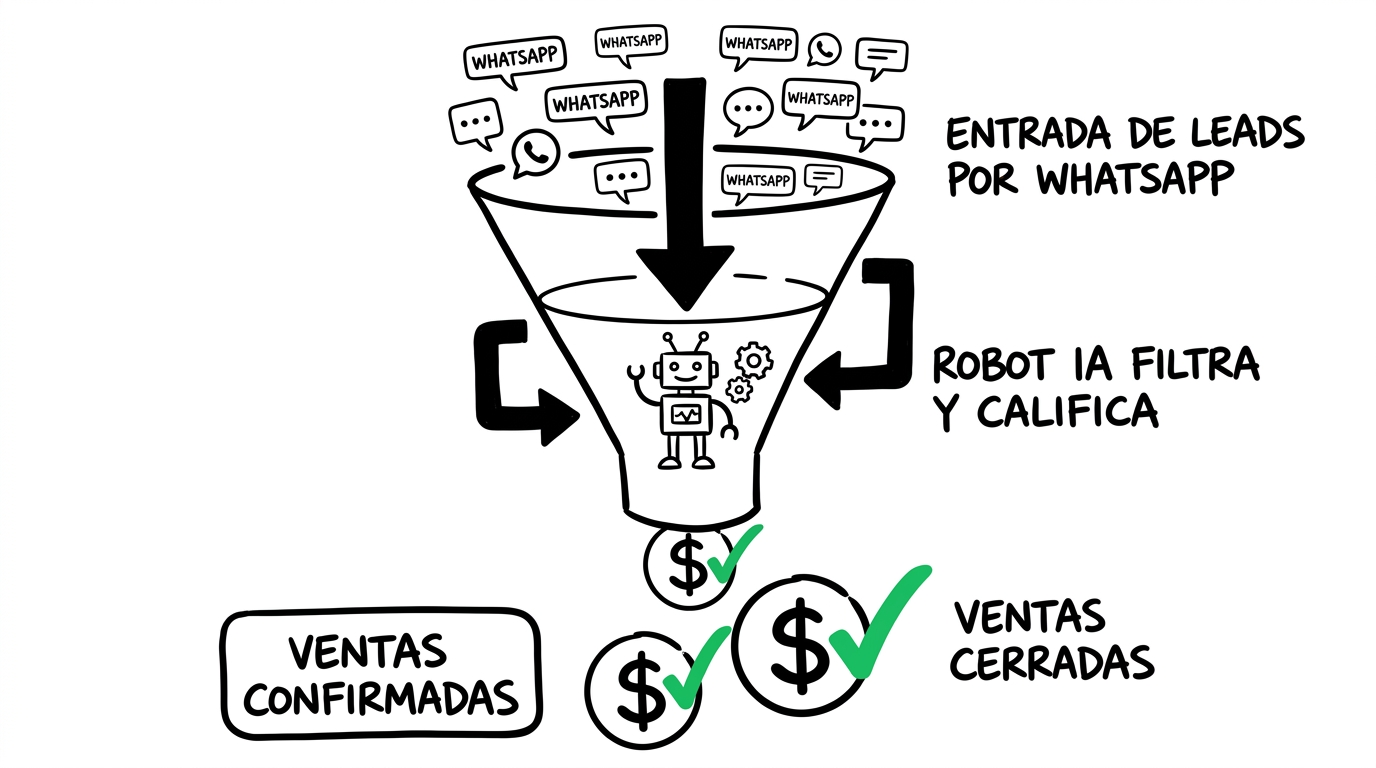 Empleado IA comercial: el sistema completo para vender por WhatsApp