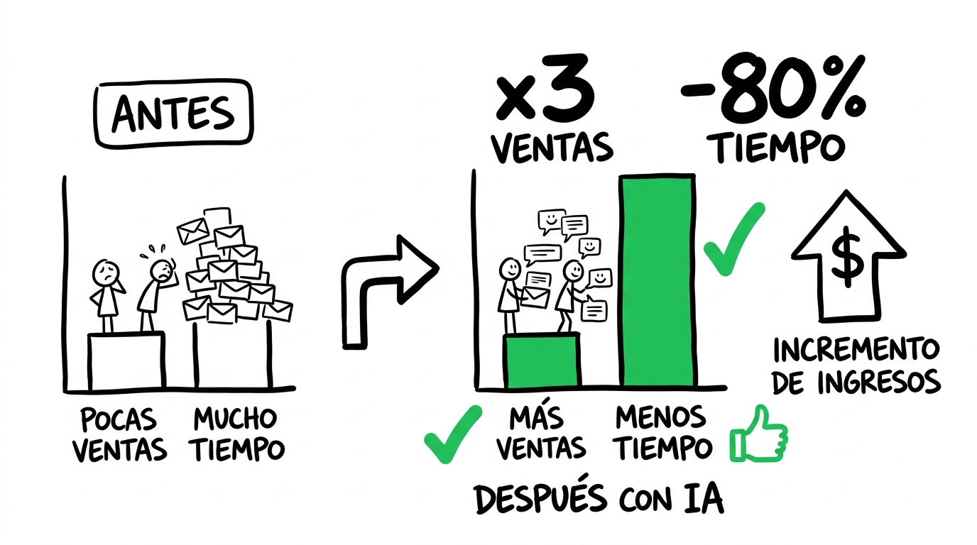 ROI del Empleado IA en ventas por WhatsApp